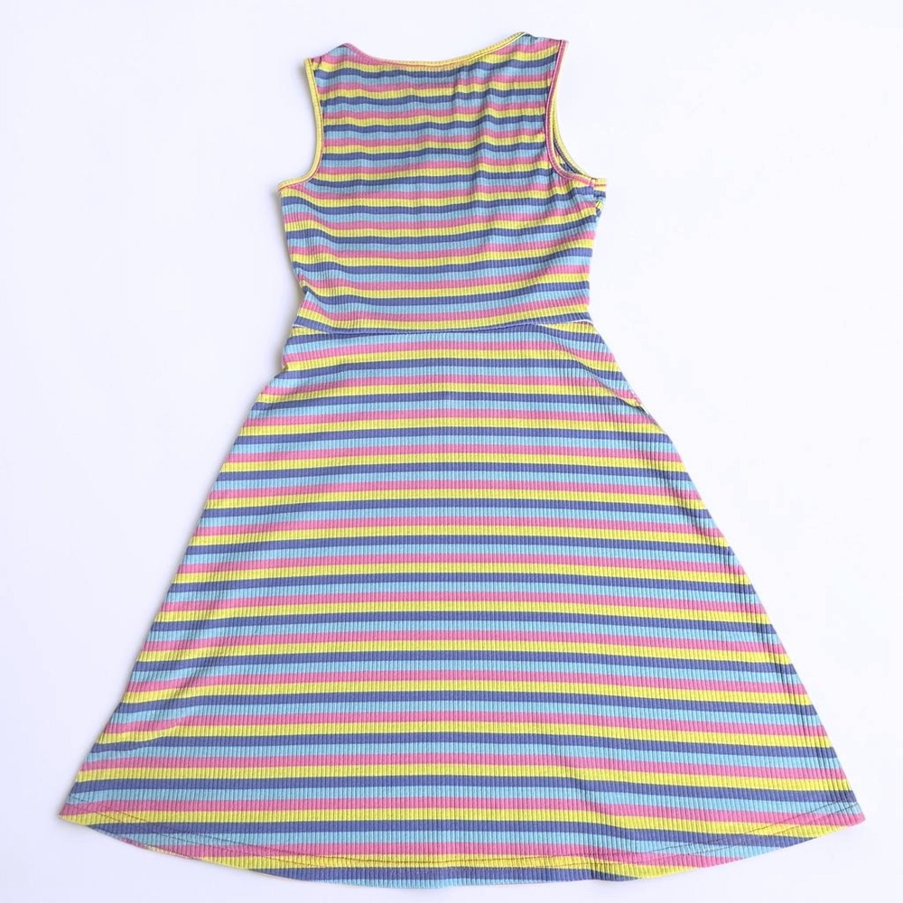 SHEIN Lot of 3 Black One Shoulder Romper Ribbed Colorful & Striped Tank Dress M - Picture 9 of 16